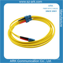 SC / PC-LC / PC Cable de fibra óptica sencilla monomodo